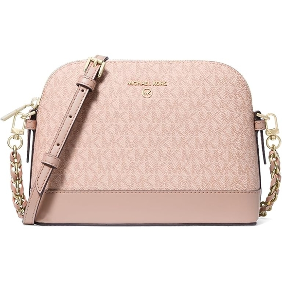 Michael Kors Handbags - Michael Kors Pink Crossbody Bag with Gold Accents